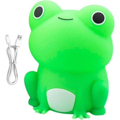 Lampe de Nuit Grenouille - Veilleuse Rechargeable en Silicone à intensité (1/5)