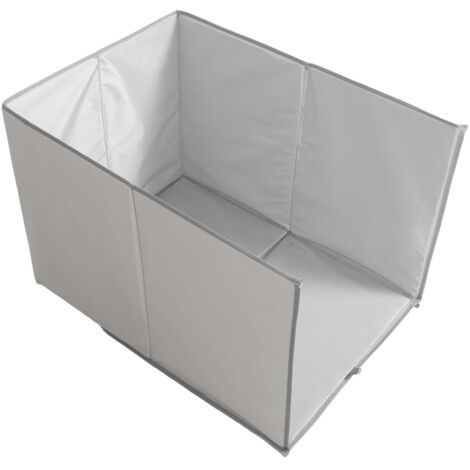 Barrière pour Bac à Litière Pliable et Étanche 62X43 CM - Écran de Bac à (1/5)