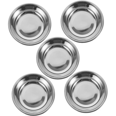 5pièces Ronde Acier Inoxydable pour Chien Et Facile à Nettoyer Capacité (1/5)