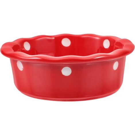 Gamelle Céramique pour Animaux de Compagnie Noël Rouge 1 Pièce Bol à Boire (1/5)