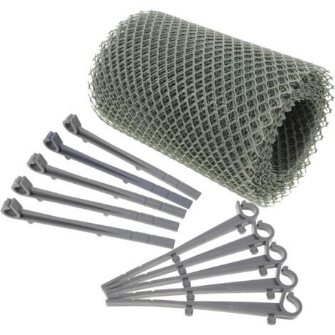 Grille De Protection Pour Gouttière Rouleau De Treillis Gris 6 m x 16 Cm (1/5)