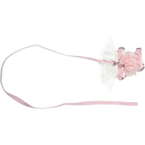 Harnais pour Chat et Lapin Vêtement Tulle Doux Respirant avec Laisse (1/5)