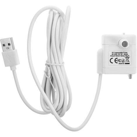 Pompe Fontaine Eau pour Animaux Silencieuse USB avec Protection Anti -