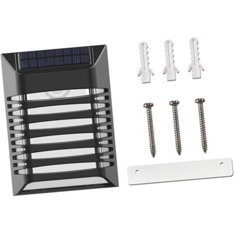 Lampe Solaire Dextérieur Pour Jardin Clôture Facile À Installer Ambiance (1/5)