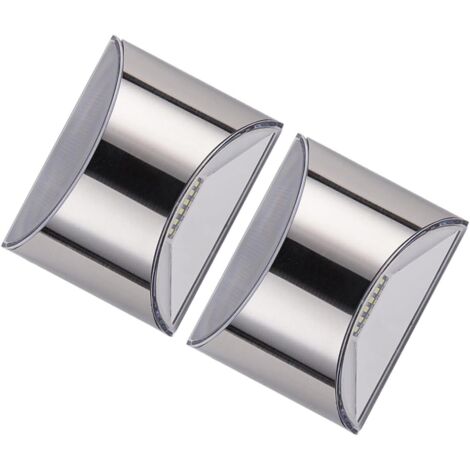 2pièces Lampe Solaire Murale Led Étanche Lumière De Jardin Extérieur Avec (1/5)