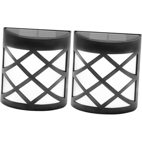2pièces Applique Murale Solaire Étanche Led Pour Jardin Décoration (1/5)