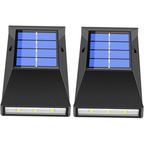 2pièces Lampes Murales Solaires Étanches Pour Décoration Extérieure (1/5)