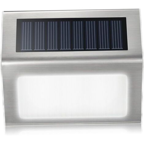 Lampe Murale Solaire Leds Étanche Pour Jardin Escalier Et Terrasse Lumière (1/5)