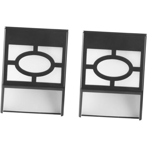 2pièces Lampes Murales Solaires Led Rétro Étanches Noires Pour Extérieur (1/5)