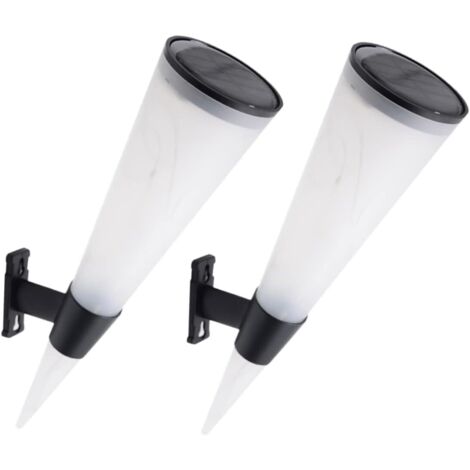 2pièces Lampe Murale Solaire Extérieure Éclairage Led Étanche Pour Jardin (1/5)