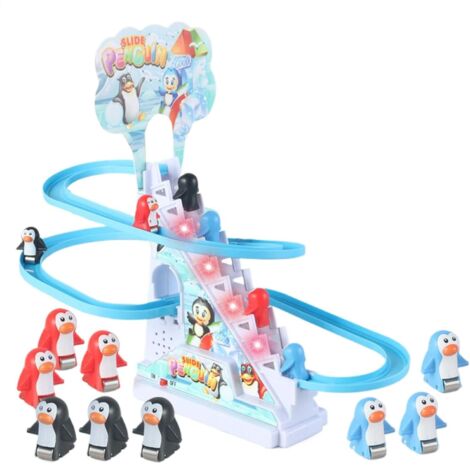 Jouet Coulissant Pingouin - Jouets d'escalier pour Animaux - Toboggan