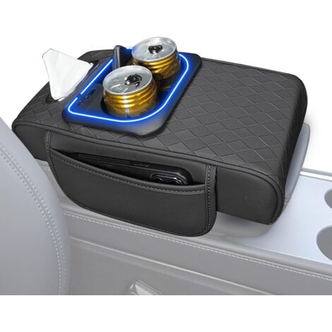 Coussin De Accoudoir Voiture - Organisateur d'Accoudoir LED pour Voiture (1/5)