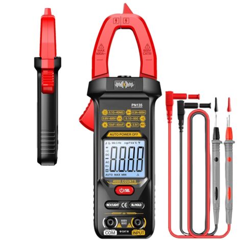 Pince Multimètre Numérique - Testeur de Tension Portable 4000 Points - (1/5)