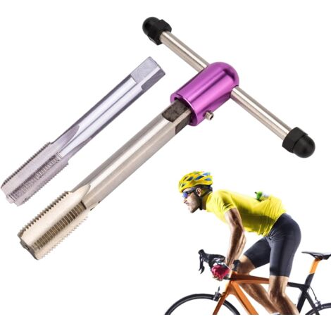 Outil pour réparer les filetages de manivelle de vélo - remplacement en (1/5)