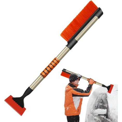 Grattoir à glace pour pare - brise de voiture - accessoire d'hiver 2 en 1 - (1/5)
