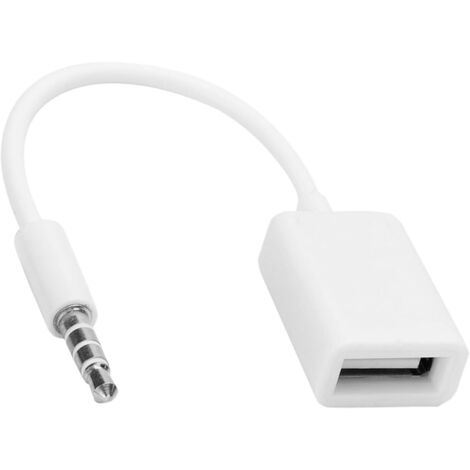 Adaptateur USB 3 - 5 Mm vers AUX - Cordon Adaptateur de Convertisseur de (1/5)