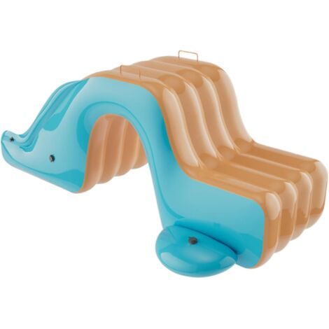 Toboggan Aquatique pour Piscine – Bassin de Sol Blow Up Toboggan - Jouet