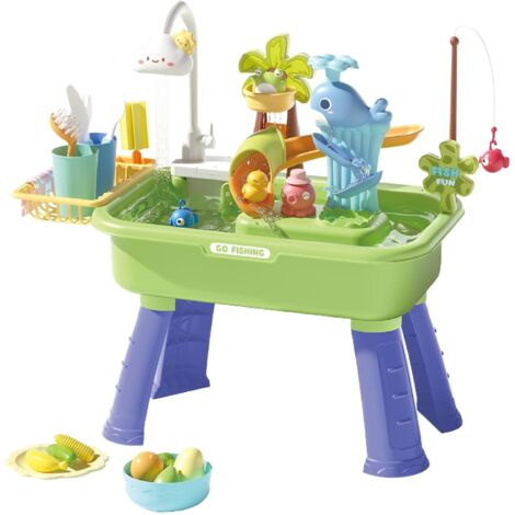 Table de Jeux d'eau - Table de Sable et d'eau pour - Jouet Éducatif