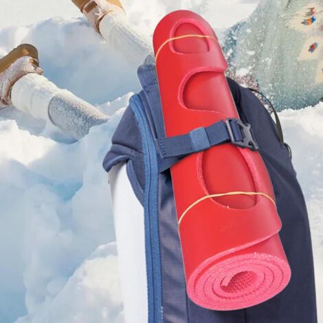 LSLJS Planche de Ski Portable en Plastique pour le Ski d'Hiver, Planche de Luge Snow Durable avec Grande Poignée pour Enfants et Adultes Snow, Planche