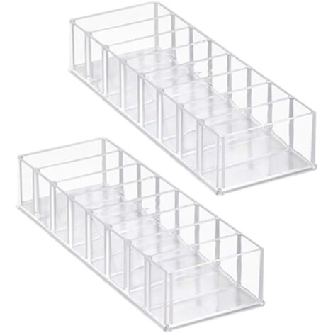 2pièces Boîte De Rangement Câbles Transparentes à Compartiments (1/5)