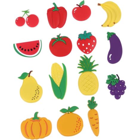 30pièces Réfrigérateur Fruits Autocollants Magnétiques pour Cuisine Et (1/5)