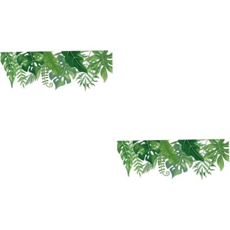 2ensembles Autocollants Muraux Tropicales Décoratifs Stickers Autocollants (1/5)