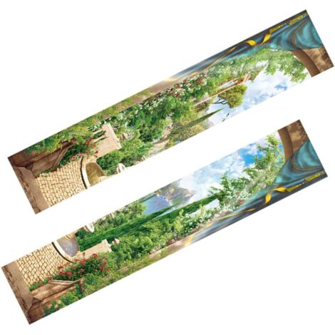 2pièces Autocollants Muraux Autoadhésifs Étanches Pour Décoration De Porte (1/5)
