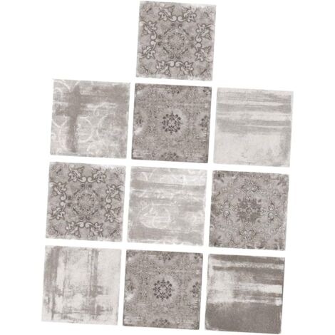 10 Pièces Autocollant Pour Carrelage Style Scandinave Chic Lot De Patchs (1/5)