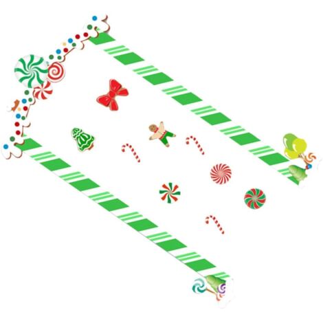 Autocollants de Porte de Noël 1 Lot Décorations de Porte de Noël Festives (1/5)