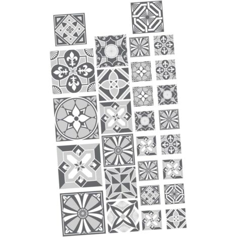 28pièces Autocollants Pour Carrelage De Cuisine Salle De Bain Stickers (1/5)