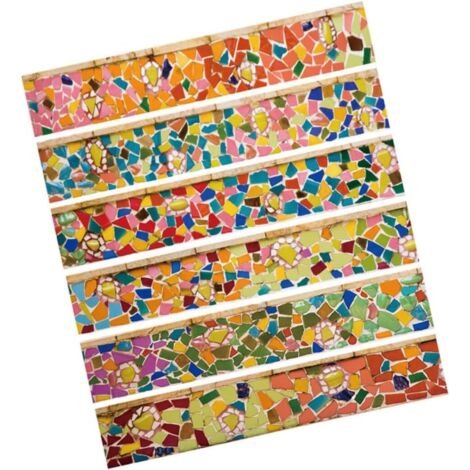 6 Pièces Sticker Escalier Fond Autocollant Mural (1/5)