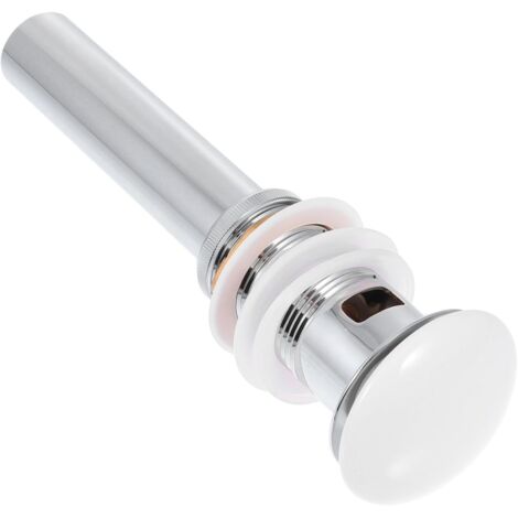 Bouchon De Vidange Cuivre Bouchon Escamotable pour Lavabo avec Orifice Anti (1/5)