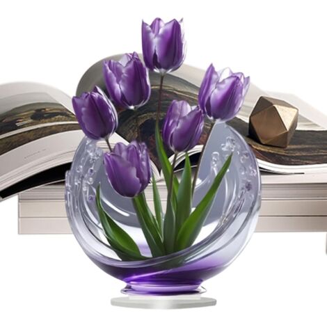 Figurines De Fleurs Pour Les Femmes - Ornements De Bureau 2D Et Pièces