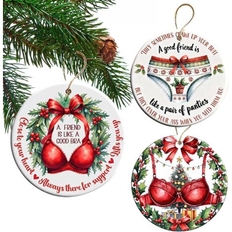 Décoration de Noël d'amitié - Acrylique 2D - Décorations amusantes pour (1/5)