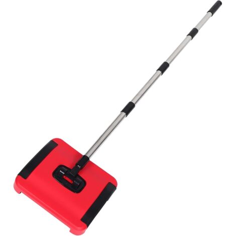 Balayeuse Manuelle de Tapis Compacte Rouge Aspirateur à Main Sans (1/5)