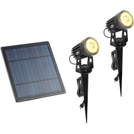 1ensemble Lampe Solaire De Jardin Led Éclairage Décoratif Extérieur Lumière (1/5)