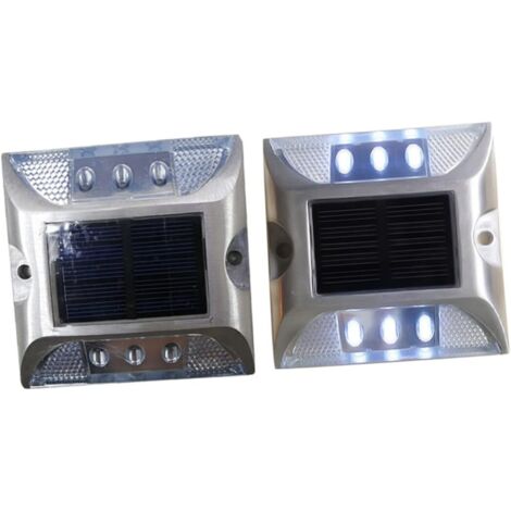 Balise Solaire Clous De Route à Led Ip68 Étanche Charge Automatique - (1/5)