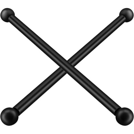 Supports de Poteau en Acier Noir 41 CM Bras de Fixation pour Éclairage (1/5)