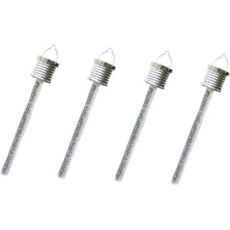 4 pièces Lot de Lampes Suspendues Solaires Tube Acrylique pour Jardin (1/5)