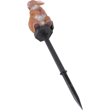 Lampe Solaire de Jardin Étanche en Résine Forme Lapin Éclairage Paysager (1/5)