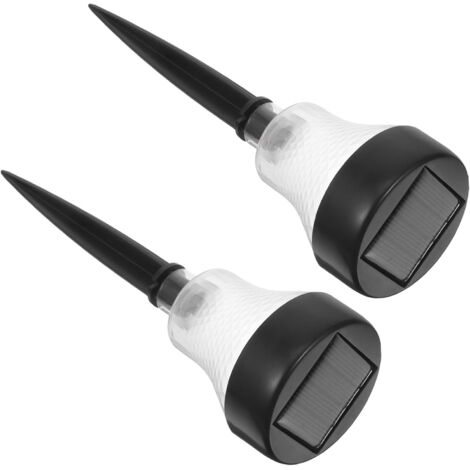 2pièces Lampes Solaires De Jardin Led Étanches Pour Allée Et Pelouse (1/5)