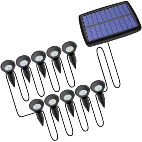 Lampe Bâton à Énergie Solaire Led Étanche Ip44 Lumière Chaude - Décor De (1/5)