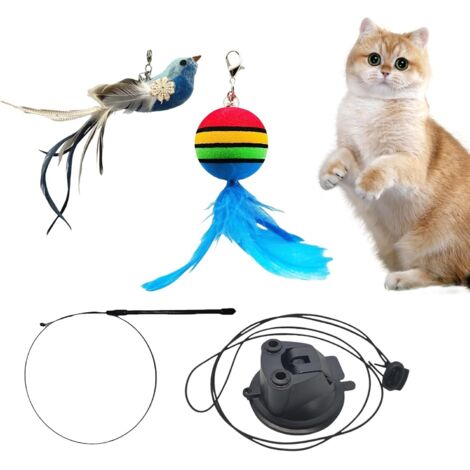 Jouet Stimulant pour Chat - Canne À Plumes Interactive pour Chat avec (1/5)