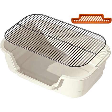 Bacs à Litière pour Chats - Bac à Toilette Portable - Pot de Chambre pour (1/5)