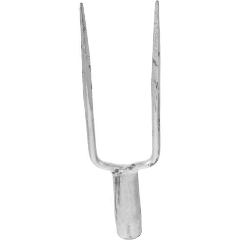 Fourche de Jardin à Deux Dents en Acier Robuste - Tête de Remplacement 2 (1/5)