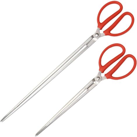 2pièces Pince à Déchets Robuste Longue Pinces à Ordures Inoxydable Pour (1/5)