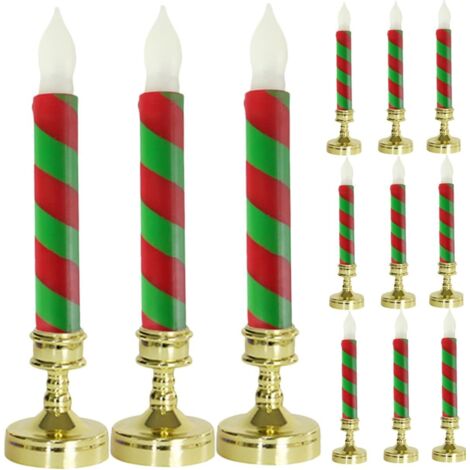 12pièces Lot de Bougies LED de Noël sans Flamme pour Décoration Intérieure (1/5)
