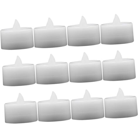 12 Pièces Lumière De Bougie Menée Bougie sans Flamme Petites s Chauffe - (1/5)