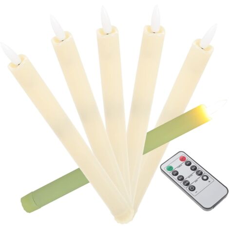 Bougies Coniques sans Flamme LED Télécommandées Conforme Éclairage (1/5)