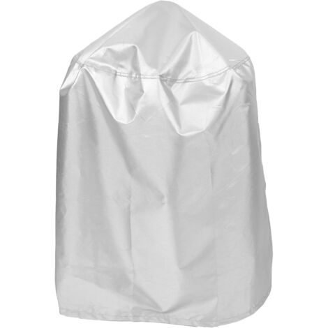 Housse pour Barbecue Ronde Imperméable 58X77 CM en Polyester Argenté (1/5)